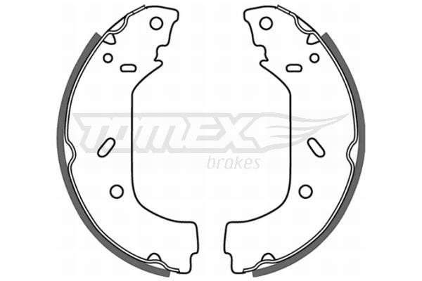 Tomex TX 20-98 Brake shoe set TX2098: Buy near me at 2407.PL in Poland at an Affordable price!