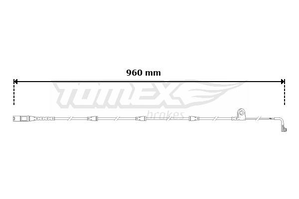 Tomex TX 30-61 Warning contact, brake pad wear TX3061: Buy near me in Poland at 2407.PL - Good price!