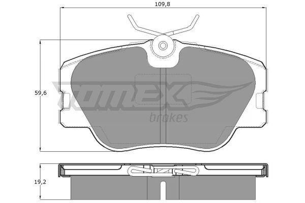 Tomex TX 10-21 Brake Pad Set, disc brake TX1021: Buy near me in Poland at 2407.PL - Good price!