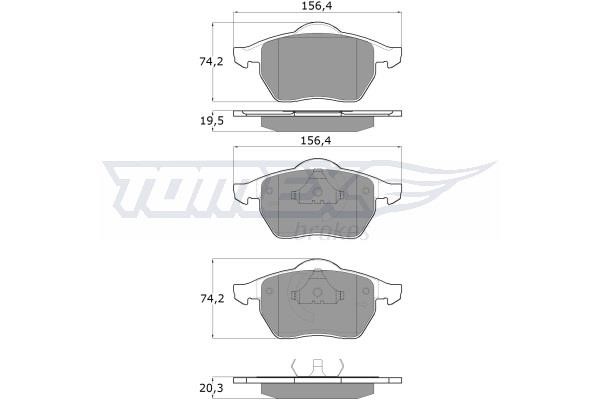 Tomex TX 10-94 Brake Pad Set, disc brake TX1094: Buy near me in Poland at 2407.PL - Good price!