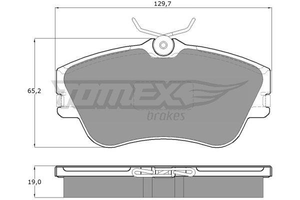 Tomex TX 11-82 Brake Pad Set, disc brake TX1182: Buy near me in Poland at 2407.PL - Good price!