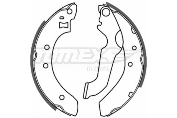 Tomex TX 20-61 Brake shoe set TX2061: Buy near me in Poland at 2407.PL - Good price!