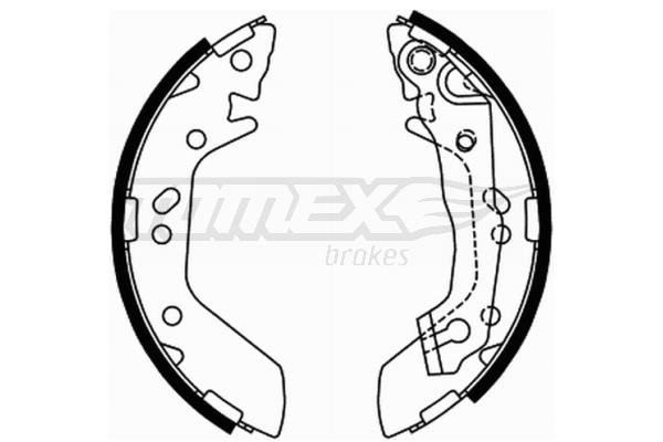 Tomex TX 21-70 Brake shoe set TX2170: Buy near me at 2407.PL in Poland at an Affordable price!