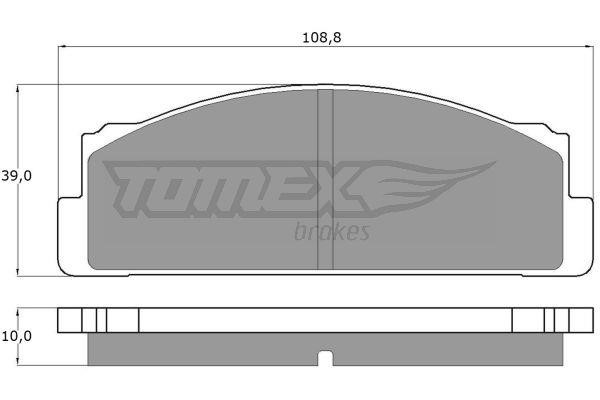 Tomex TX 10-24 Тормозные колодки дисковые задние, комплект TX1024: Отличная цена - Купить в Польше на 2407.PL!
