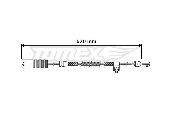 Tomex TX 30-32 Warning contact, brake pad wear TX3032: Buy near me at 2407.PL in Poland at an Affordable price!