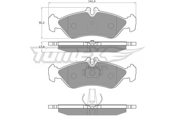 Tomex TX 11-50 Brake Pad Set, disc brake TX1150: Buy near me in Poland at 2407.PL - Good price!