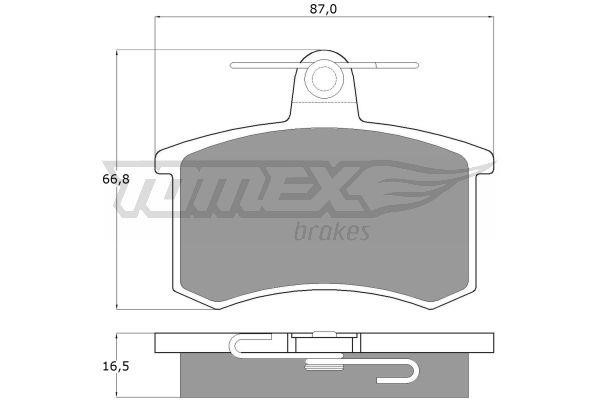 Tomex TX 10-62 Тормозные колодки дисковые, комплект TX1062: Купить в Польше - Отличная цена на 2407.PL!