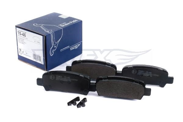 Tomex TX 15-46 Brake Pad Set, disc brake TX1546: Buy near me in Poland at 2407.PL - Good price!