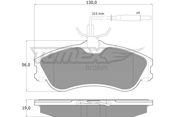 Tomex TX 11-12 Brake Pad Set, disc brake TX1112: Buy near me in Poland at 2407.PL - Good price!