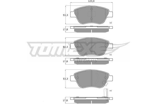 Tomex TX 15-20 Brake Pad Set, disc brake TX1520: Buy near me in Poland at 2407.PL - Good price!