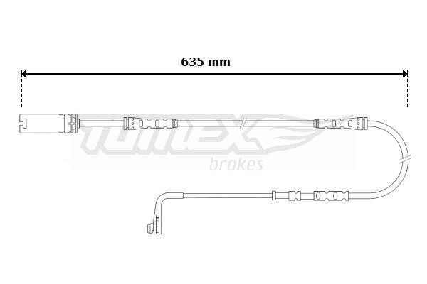 Tomex TX 30-58 Датчик износа тормозных колодок TX3058: Отличная цена - Купить в Польше на 2407.PL!