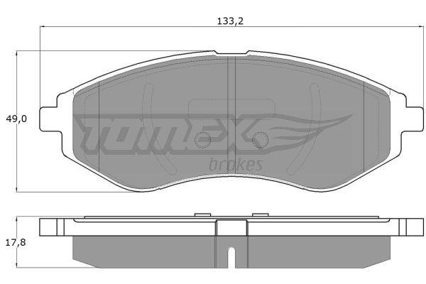 Tomex TX 14-22 Тормозные колодки дисковые, комплект TX1422: Купить в Польше - Отличная цена на 2407.PL!
