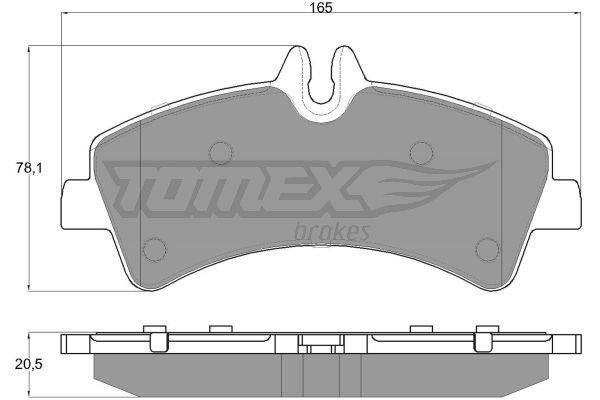 Tomex TX 14-26 Scheibenbremsbeläge, Set TX1426: Kaufen Sie zu einem guten Preis in Polen bei 2407.PL!