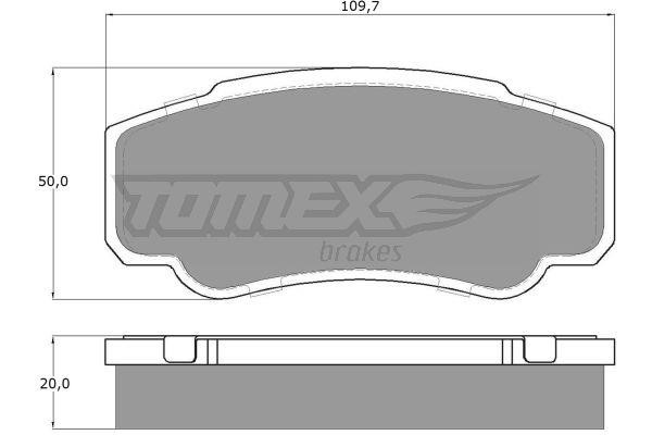 Tomex TX 12-46 Гальмівні колодки, комплект TX1246: Приваблива ціна - Купити у Польщі на 2407.PL!