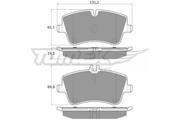 Tomex TX 12-78 Brake Pad Set, disc brake TX1278: Buy near me in Poland at 2407.PL - Good price!