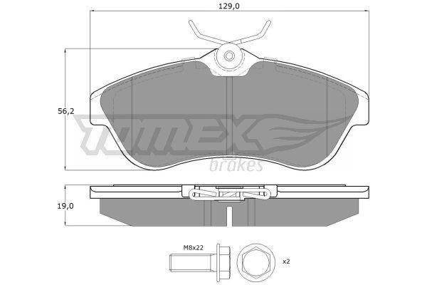 Tomex TX 13-29 Brake Pad Set, disc brake TX1329: Buy near me in Poland at 2407.PL - Good price!