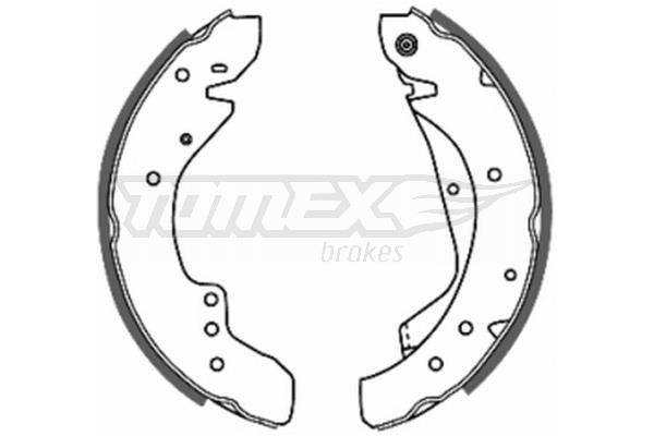 Tomex TX 20-59 Brake shoe set TX2059: Buy near me at 2407.PL in Poland at an Affordable price!