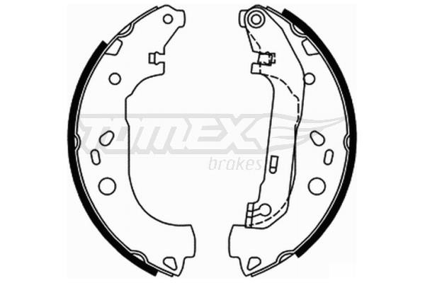 Tomex TX 21-87 Brake shoe set TX2187: Buy near me at 2407.PL in Poland at an Affordable price!