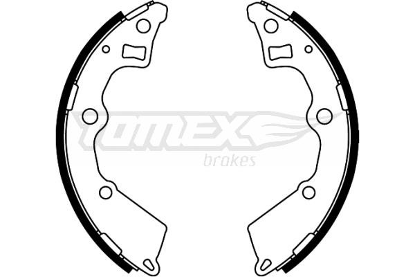 Tomex TX 22-25 Brake shoe set TX2225: Buy near me at 2407.PL in Poland at an Affordable price!
