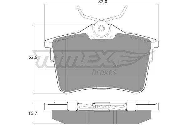 Tomex TX 16-26 Brake Pad Set, disc brake TX1626: Buy near me in Poland at 2407.PL - Good price!