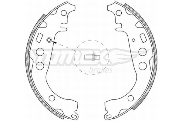Tomex TX 21-09 Brake shoe set TX2109: Buy near me at 2407.PL in Poland at an Affordable price!