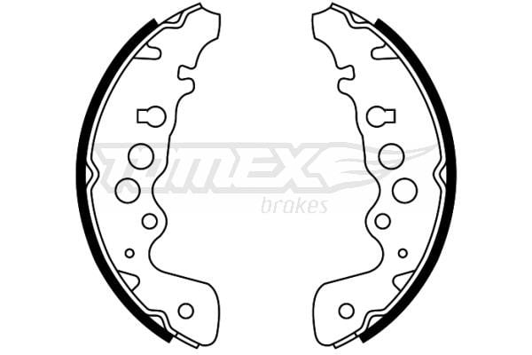 Tomex TX 22-04 Brake shoe set TX2204: Buy near me at 2407.PL in Poland at an Affordable price!