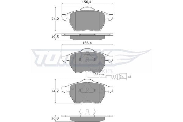 Tomex TX 10-942 Brake Pad Set, disc brake TX10942: Buy near me in Poland at 2407.PL - Good price!