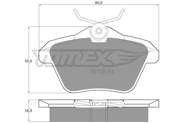 Tomex TX 12-68 Brake Pad Set, disc brake TX1268: Buy near me in Poland at 2407.PL - Good price!