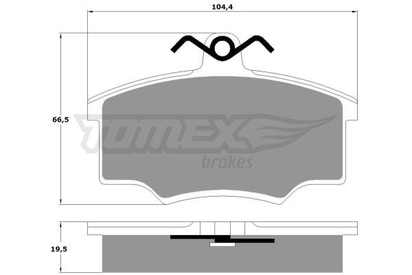 Tomex TX 10-59 Brake Pad Set, disc brake TX1059: Buy near me in Poland at 2407.PL - Good price!