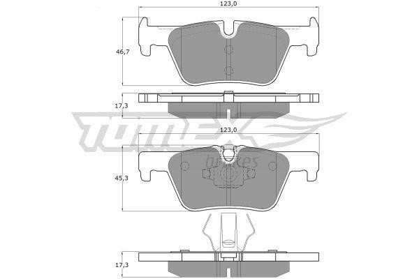 Tomex TX 16-86 Rear disc brake pads, set TX1686: Buy near me in Poland at 2407.PL - Good price!