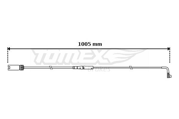Tomex TX 31-07 Сигнализатор, износ тормозных колодок TX3107: Купить в Польше - Отличная цена на 2407.PL!