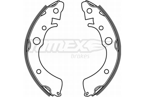 Tomex TX 21-35 Brake shoe set TX2135: Buy near me at 2407.PL in Poland at an Affordable price!