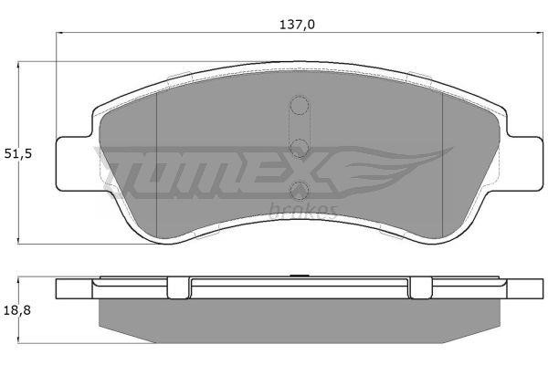Tomex TX 14-64 Тормозные колодки дисковые, комплект TX1464: Отличная цена - Купить в Польше на 2407.PL!