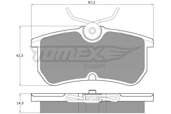 Tomex TX 12-18 Brake Pad Set, disc brake TX1218: Buy near me in Poland at 2407.PL - Good price!