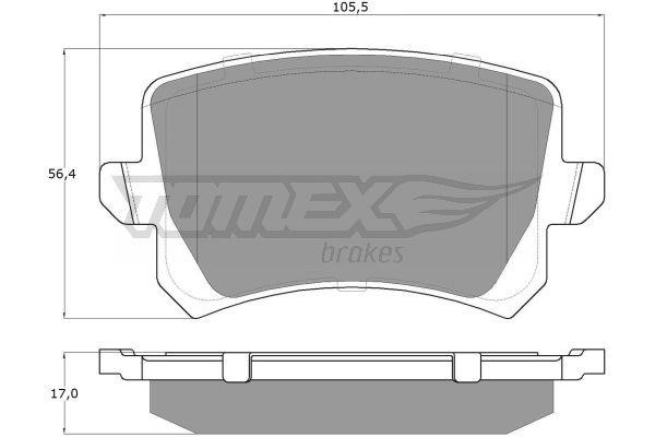 Tomex TX 15-83 Brake Pad Set, disc brake TX1583: Buy near me in Poland at 2407.PL - Good price!