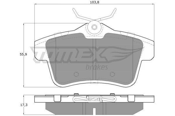 Tomex TX 16-60 Brake Pad Set, disc brake TX1660: Buy near me in Poland at 2407.PL - Good price!