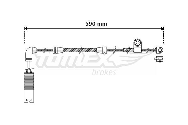 Tomex TX 30-37 Warning contact, brake pad wear TX3037: Buy near me in Poland at 2407.PL - Good price!