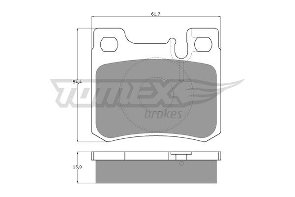Tomex TX 12-30 Brake Pad Set, disc brake TX1230: Buy near me in Poland at 2407.PL - Good price!