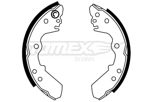 Tomex TX 22-47 Brake shoe set TX2247: Buy near me at 2407.PL in Poland at an Affordable price!