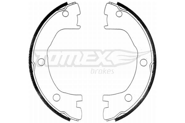 Tomex TX 21-41 Brake shoe set TX2141: Buy near me at 2407.PL in Poland at an Affordable price!