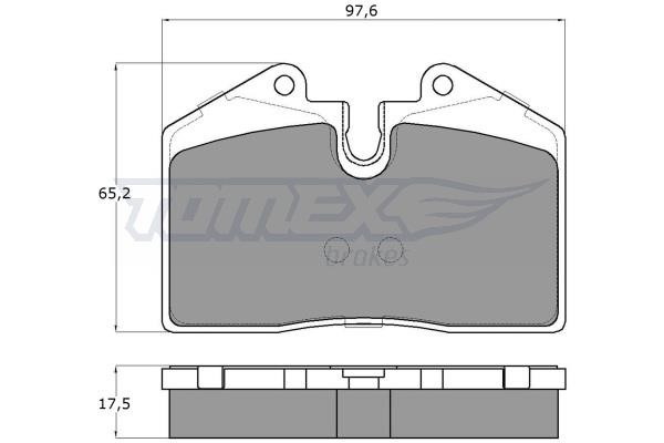 Tomex TX 18-02 Brake Pad Set, disc brake TX1802: Buy near me in Poland at 2407.PL - Good price!