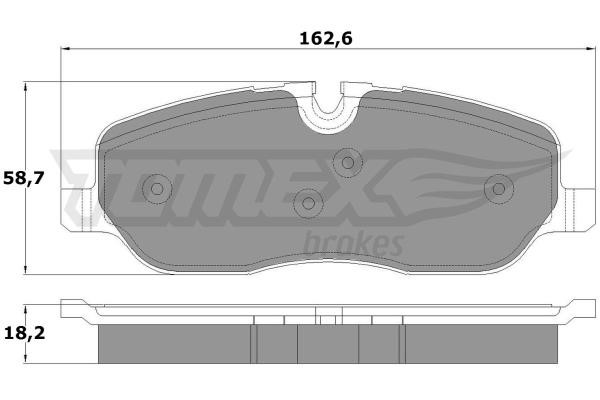 Tomex TX 17-71 Гальмівні колодки передні, комплект TX1771: Приваблива ціна - Купити у Польщі на 2407.PL!
