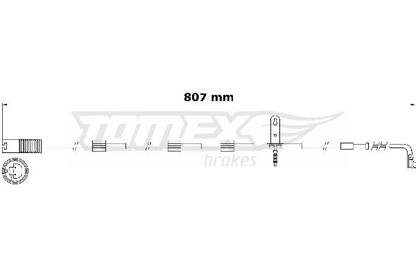 Tomex TX 31-00 Warning Contact, brake pad wear TX3100: Buy near me in Poland at 2407.PL - Good price!