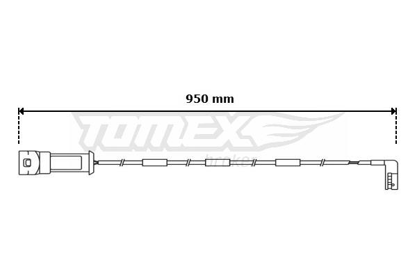 Tomex TX 31-06 Warning Contact, brake pad wear TX3106: Buy near me in Poland at 2407.PL - Good price!
