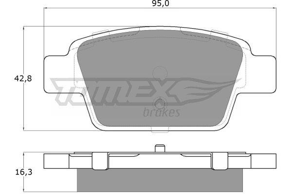 Tomex TX 12-51 Brake Pad Set, disc brake TX1251: Buy near me in Poland at 2407.PL - Good price!
