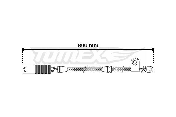Tomex TX 30-43 Warning contact, brake pad wear TX3043: Buy near me in Poland at 2407.PL - Good price!