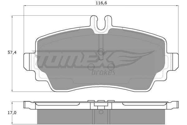 Tomex TX 12-75 Тормозные колодки дисковые, комплект TX1275: Отличная цена - Купить в Польше на 2407.PL!