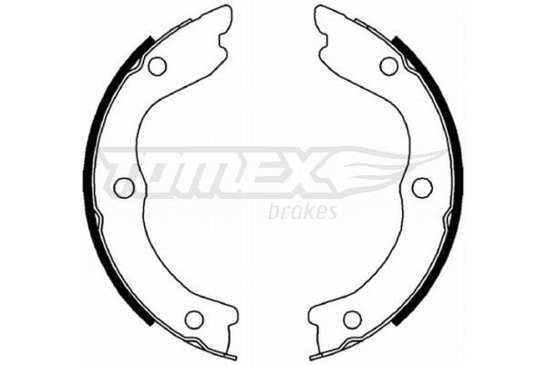 Tomex TX 22-30 Brake shoe set TX2230: Buy near me at 2407.PL in Poland at an Affordable price!