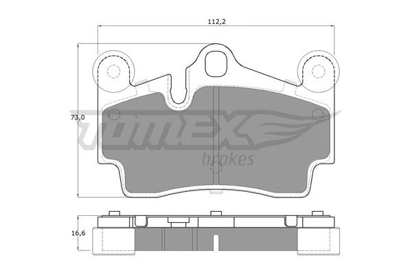 Tomex TX 14-76 Brake Pad Set, disc brake TX1476: Buy near me in Poland at 2407.PL - Good price!