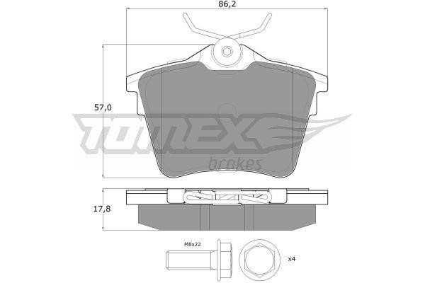 Tomex TX 14-69 Brake Pad Set, disc brake TX1469: Buy near me in Poland at 2407.PL - Good price!